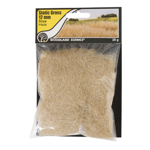 Woodland Scenics Static Grass 12mm-Straw - FS628 - 724771006282