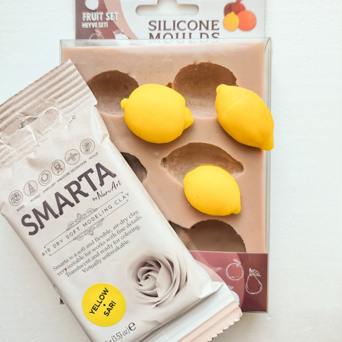 6 Pack - Smarta Air Dry Modeling Clay 100gr-Yellow - A5003MNL-H1J4W