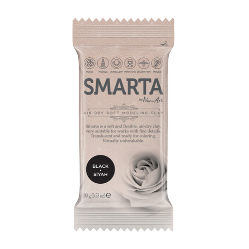 6 Pack - Smarta Air Dry Modeling Clay 100gr-Black - A5003MNL-H1J51 - 8682923974051