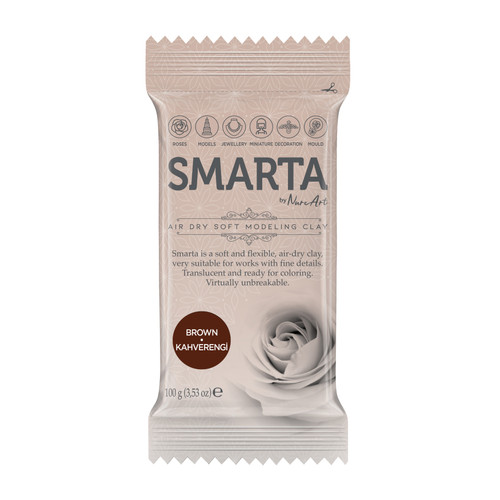 6 Pack - Smarta Air Dry Modeling Clay 100gr-Brown - A5003MNL-H1J5B - 8682923974983