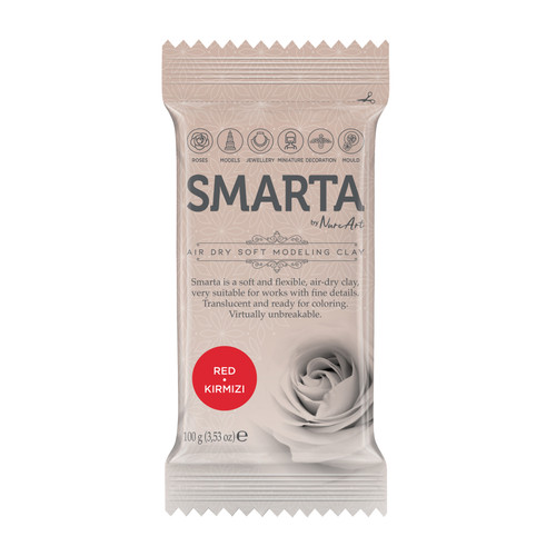 6 Pack - Smarta Air Dry Modeling Clay 100gr-Red - A5003MNL-H1J5D - 8682923974099