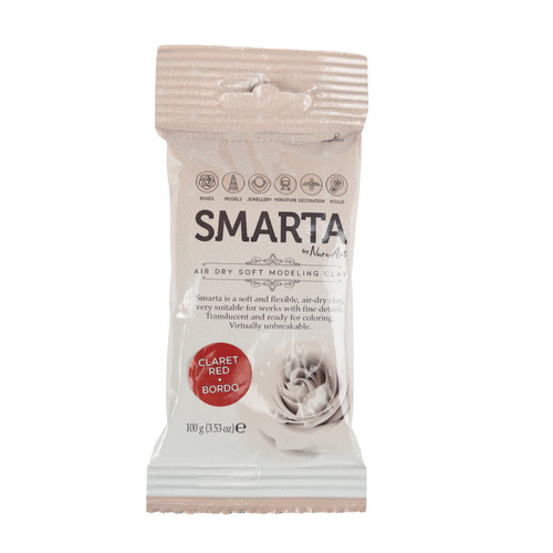6 Pack - Smarta Air Dry Modeling Clay 100gr-Claret Red - A5003MNL-H1J5F - 8682923974402