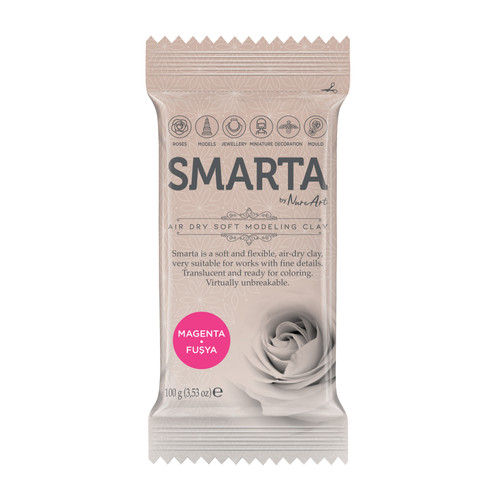 6 Pack - Smarta Air Dry Modeling Clay 100gr-Magenta - A5003MNL-H1J5L - 8682923974105