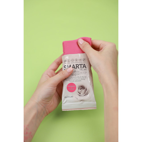 6 Pack - Smarta Air Dry Modeling Clay 100gr-Magenta - A5003MNL-H1J5L