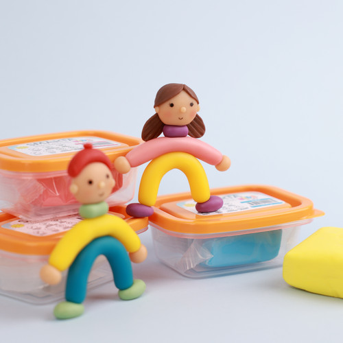 6 Pack - Smarta Kids Air Dry Modeling Clay 70gr-Yellow - A5003MP6-H1J62