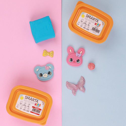 6 Pack - Smarta Kids Air Dry Modeling Clay 70gr-White - A5003MP6-H1J5W