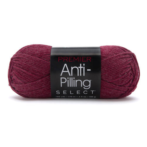 3 Pack - Premier Yarns Anti-Pilling Select Worsted Yarn-Merlot - 5A003KDS-1HFSK - 840166858202