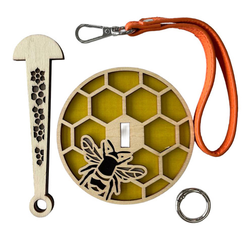 2 Pack - Hemptique Wrist Yarn Holder-Honey Bee Wrist Yarn Holder - 5A003KT2-1HG8N