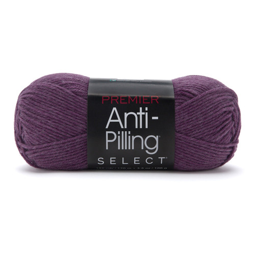 3 Pack - Premier Yarns Anti-Pilling Select Worsted Yarn-Currant - 5A003KDS-1HFRD - 840166858219
