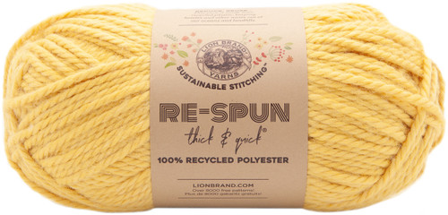 Lion Brand Re-Spun Thick & Quick Yarn-Sunshine - 843-157 - 023032078939