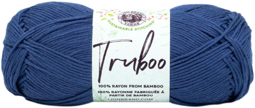 Lion Brand Truboo Yarn-Navy - 837-109 - 023032082196