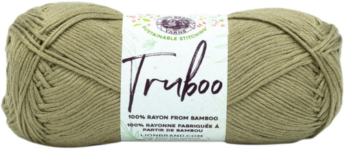 Lion Brand Truboo Yarn-Khaki - 837-124 - 023032082202