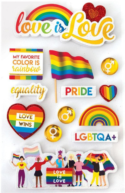 Paper House 3D Stickers-Diversity - STDM320E - 767636836129