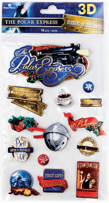 Paper House 3D Stickers-Polar Express - STDM316E - 767636834217