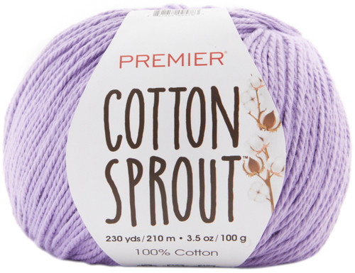 Premier Yarns Cotton Sprout DK Yarn-Lavender - 1149-23 - 847652095950