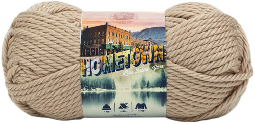 Lion Brand Hometown Yarn-Highland Park Beige - 135-122 - 023032080840