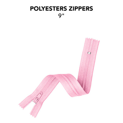 6 Pack - Avanti Nylon Zipper 9"-Orchid Pink - 5A003SC6-1HPWG - 700332481460