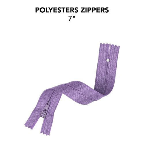 6 Pack - Avanti Nylon Zipper 9"-Violet Tulip - 5A003SC6-1HPWJ - 700332274062