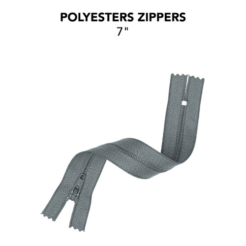 6 Pack - Avanti Nylon Zipper 7"-Mirage - 5A003SCB-1HPWW - 700332274048