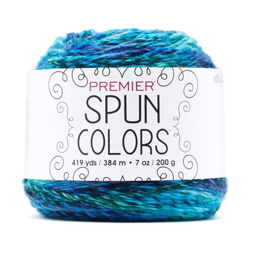 3 Pack - Premier Spun Colors Yarn-Teal Atoll - 1110-1HPDF - 840166872468