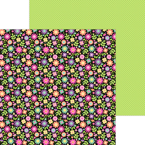 25 Pack - Doodlebug Color Me Crafty Double-Sided Cardstock 12"X12"-Garden Girl - 5A003SNJ-1HP6R - 842715091009
