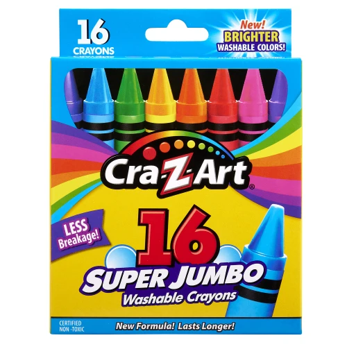 3 Pack - Cra-Z-Art Crayons 16/Pkg-Washable Super Jumbo - 5A003MKB-1HJ17 - 884920102729