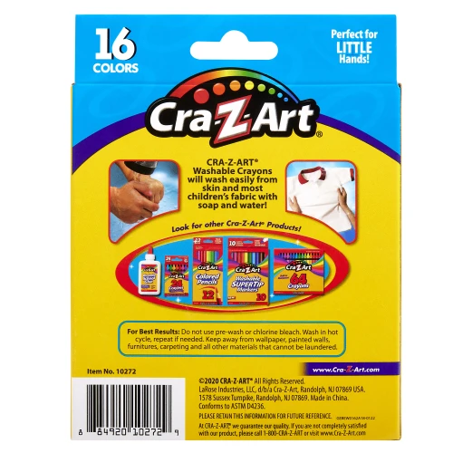 3 Pack - Cra-Z-Art Crayons 16/Pkg-Washable Super Jumbo - 5A003MKB-1HJ17