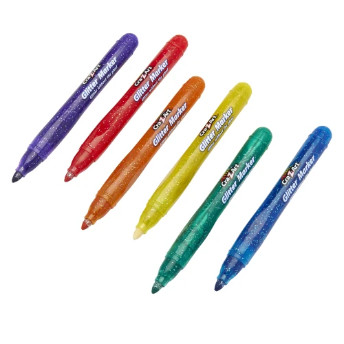 3 Pack - Cra-Z-Art Markers 6/Pkg-Glitter - Non Washable - 5A003MKN-1HJ1B
