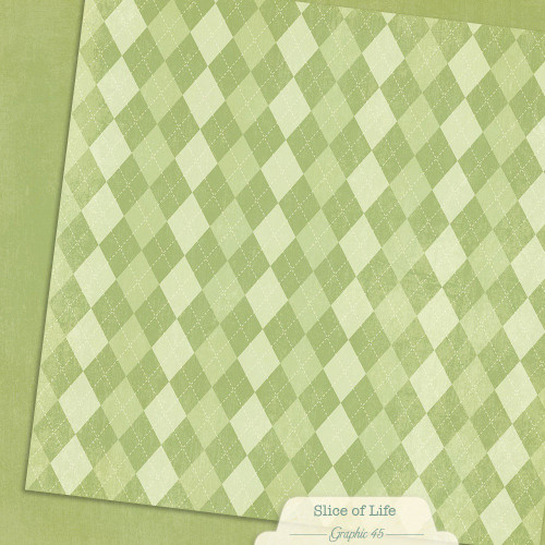 15 Pack - Graphic 45 Slice of Life Double-Sided Cardstock 12"X12"-Green Apple - 5A003RH5-1HMWK - 810070169275