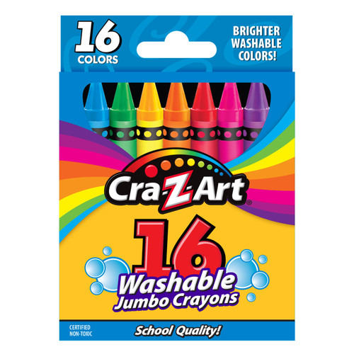 3 Pack - Cra-Z-Art Crayons 16/Pkg-Washable Jumbo - 5A003MK5-1HJ1F - 884920102040