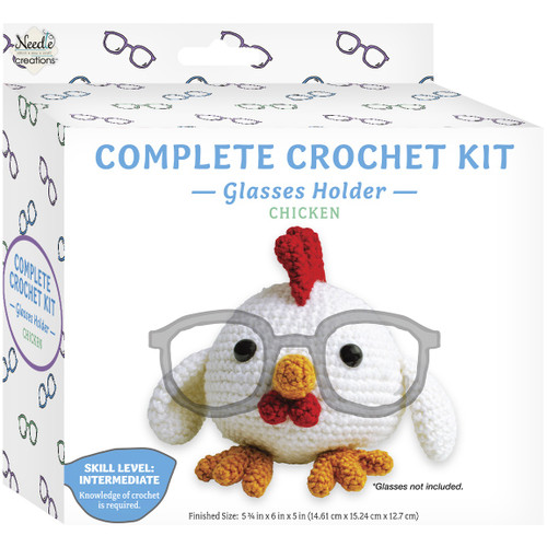 4 Pack - Design Works Glasses Holder Craft Kit-Chichen - 5A003QRC-1HM3T - 699919431939