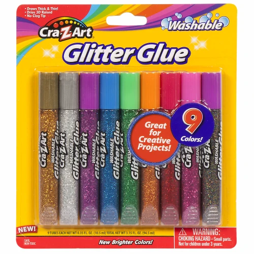 6 Pack - Cra-Z-Art Glitter Glue Tubes-9/Pkg - 5A003MB5-1HHT2 - 884920113008
