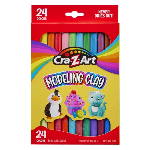 3 Pack - Cra-Z-Art Modeling Clay 24/Pkg-Rainbow Colors - 5A003M9J-1HHSC - 884920109018