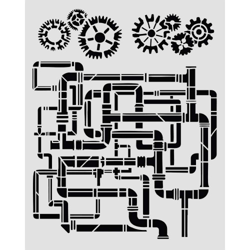 3 Pack - Stamperia Stencil 7.87"X9.84"-Tubes - 5A003N8L-1HJPS