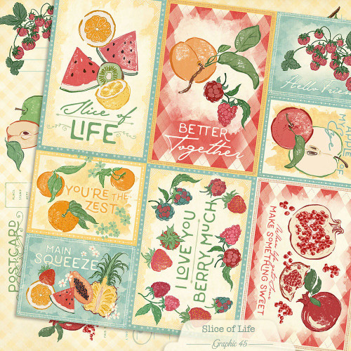 15 Pack - Graphic 45 Slice of Life Double-Sided Cardstock 12"X12"-Silce of Life Journaling - 5A003RH5-1HMWM - 810070169237