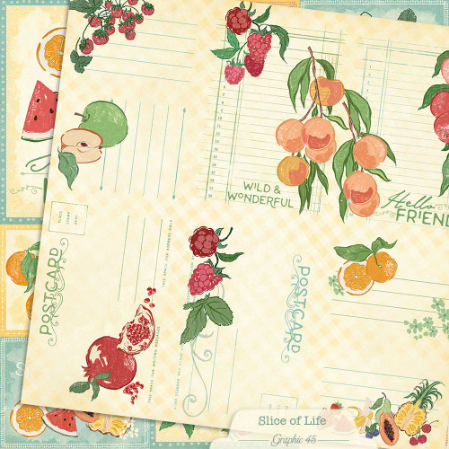 15 Pack - Graphic 45 Slice of Life Double-Sided Cardstock 12"X12"-Silce of Life Journaling - 5A003RH5-1HMWM