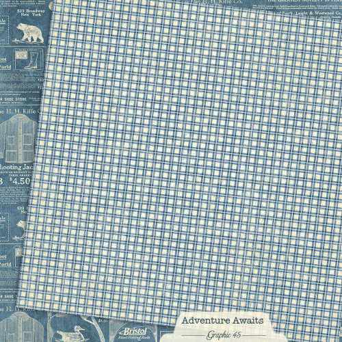 15 Pack - Graphic 45 Adventure Awaits Double-Sided Cardstock 12"X12"-Outdoor Catalogue - 5A003RH3-1HMWT
