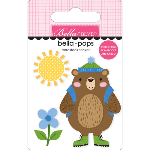 6 Pack - Bella Blvd Adventure Awaits Bella-Pops 3D Stickers-Trail Bear - 5A003RJ6-1HN74 - 810176552391