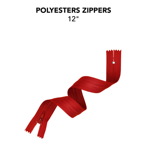 6 Pack - Avanti Nylon Zipper 12"-Lollipop - 5A003SCX-1HPYK - 700332274291