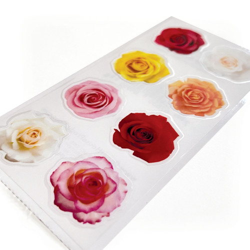 12 Pack - Paper House Decorative Stickers-Mini Mixed Roses - ST2363E