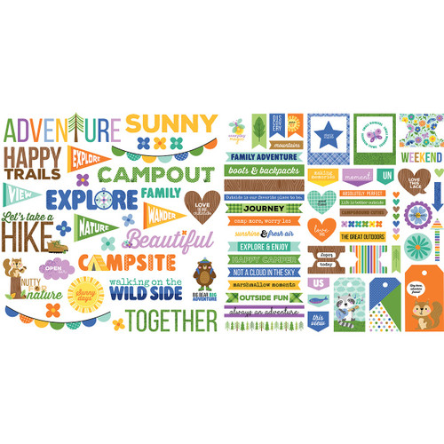 2 Pack - Bella Blvd Words Ephemera-Adventure Awaits - 5A003RJN-1HN73