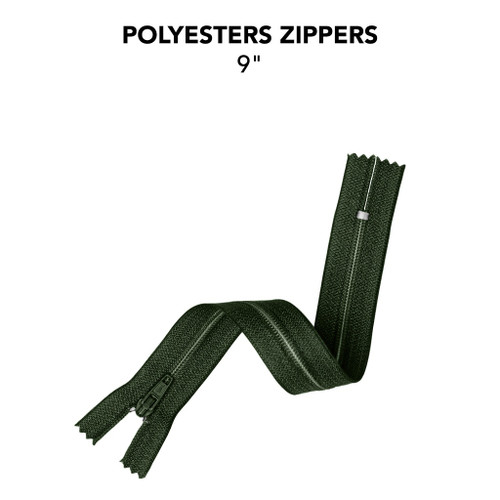 6 Pack - Avanti Nylon Zipper 9"-Urban Chic - 5A003SC6-1HPWP - 700332507702