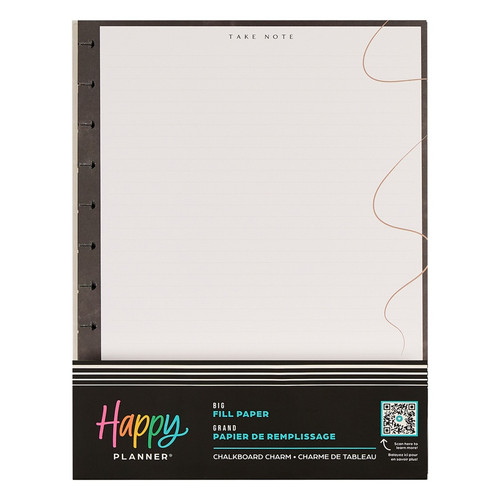 Happy Planner Big Fill Paper-Chalkboard Charm - 5A003LSD-1HH16 - 673807824140