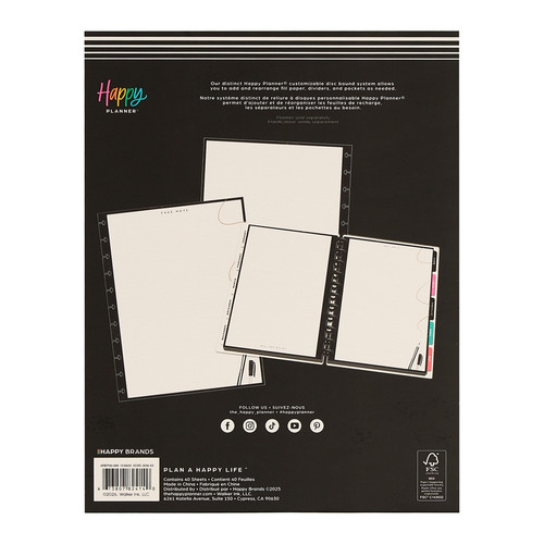Happy Planner Big Fill Paper-Chalkboard Charm - 5A003LSD-1HH16