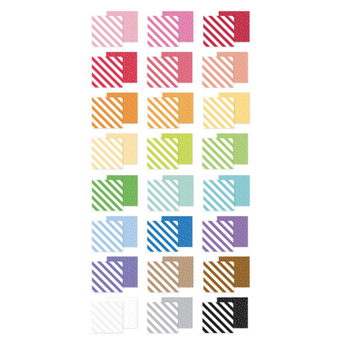 Doodlebug Double-Sided Paper Pad 6"X8"-Candy Stripe - Sprinkles - 5A003T7Y-1HQ2N