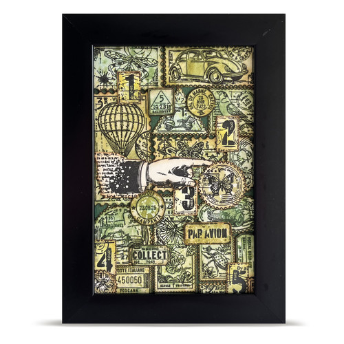 AALL And Create A7 Photopolymer Clear Stamp Set-Miniature Postage Stamps - 5A003T0M-1HPFK