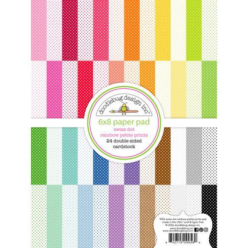 Doodlebug Double-Sided Paper Pad 6"X8"-Swiss-Dot - 5A003T7T-1HQ2Q - 842715090569