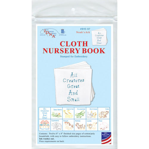 Jack Dempsey Stamped Cloth Nursery Book-Noah'S Ark Nursery Book - 5A003T92-1HQ3F - 013155180879