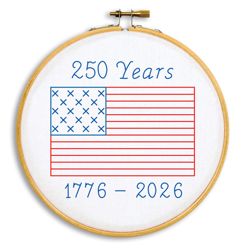 Jack Dempsey Stamped Hoop Kit 6"-250 Years - 5A003T94-1HQ4C
