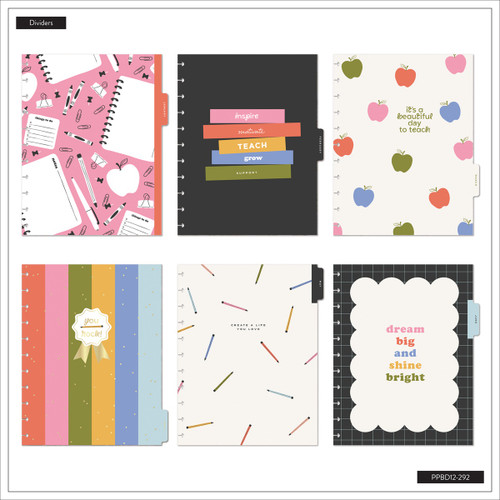 Happy Planner Big 12 Month Disc Bound Dated Planner-School Doodles Ivory - 5A003LRX-1HH1J Happy Planner Big 12 Month Disc Bound Dated Planner-School Doodles Ivory - 5A003LRX-1HH1J